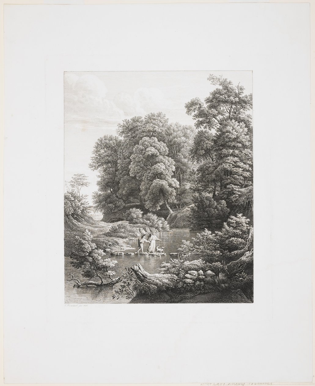 Tobias en de Engel, 1835 door Carl Ludwig Frommel