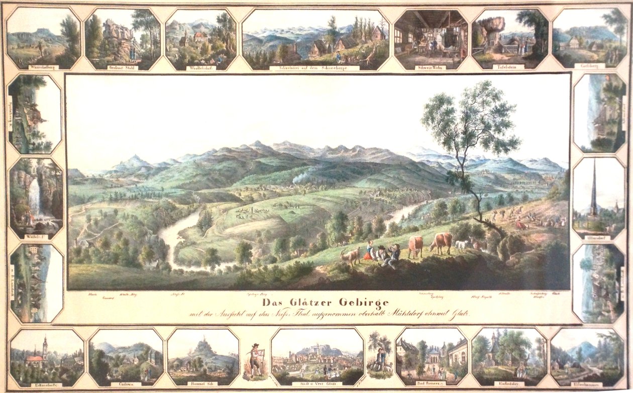 Het Glatzer Gebergte met 20 kleine uitzichten door Carl Mattis