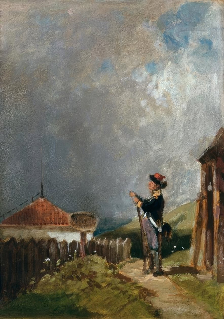 De Schildwacht door Carl Spitzweg