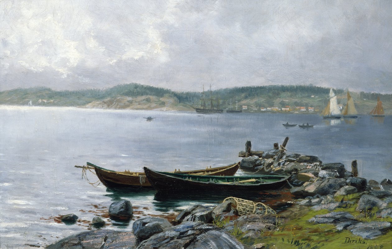 Van Drøbaksundet door Carl Edvard Diriks
