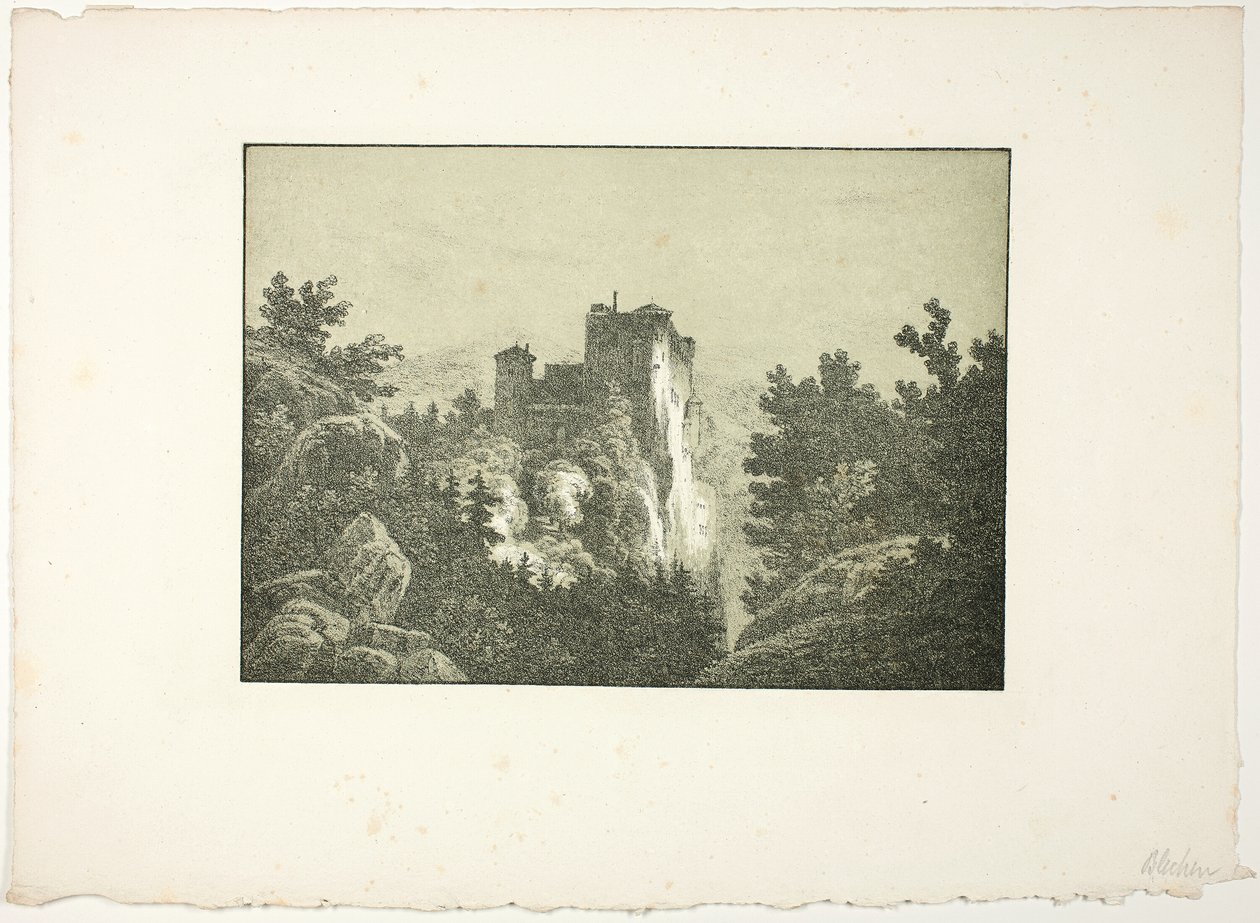 Ruïnes van een kasteel door Carl Blechen
