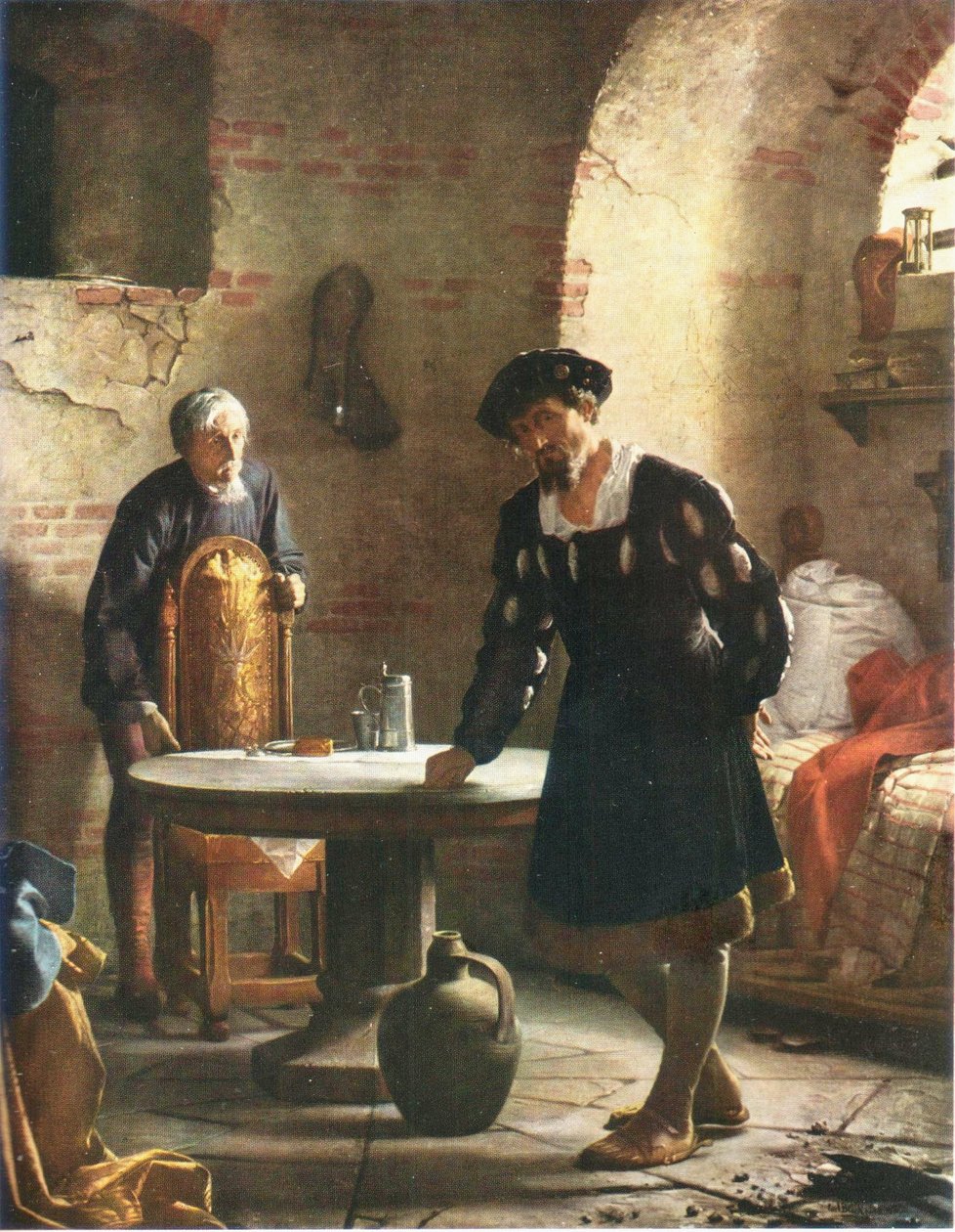 Deens: Christian II gevangen in de toren van kasteel Sønderborg Christian II gevangen in de toren van kasteel Sønderborg door Carl Bloch