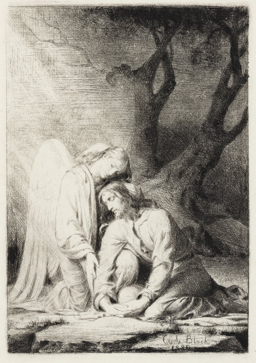 Christus in Gethsemane door Carl Bloch