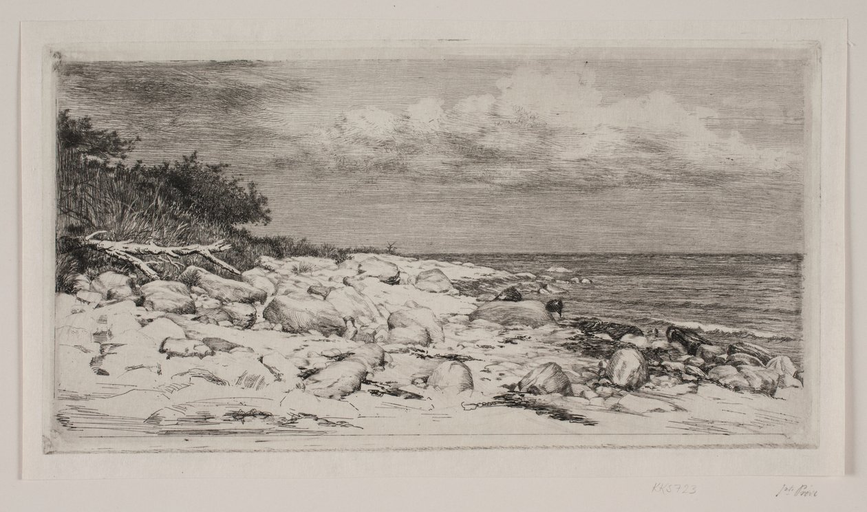 Stenet Strandbred door Carl Bloch
