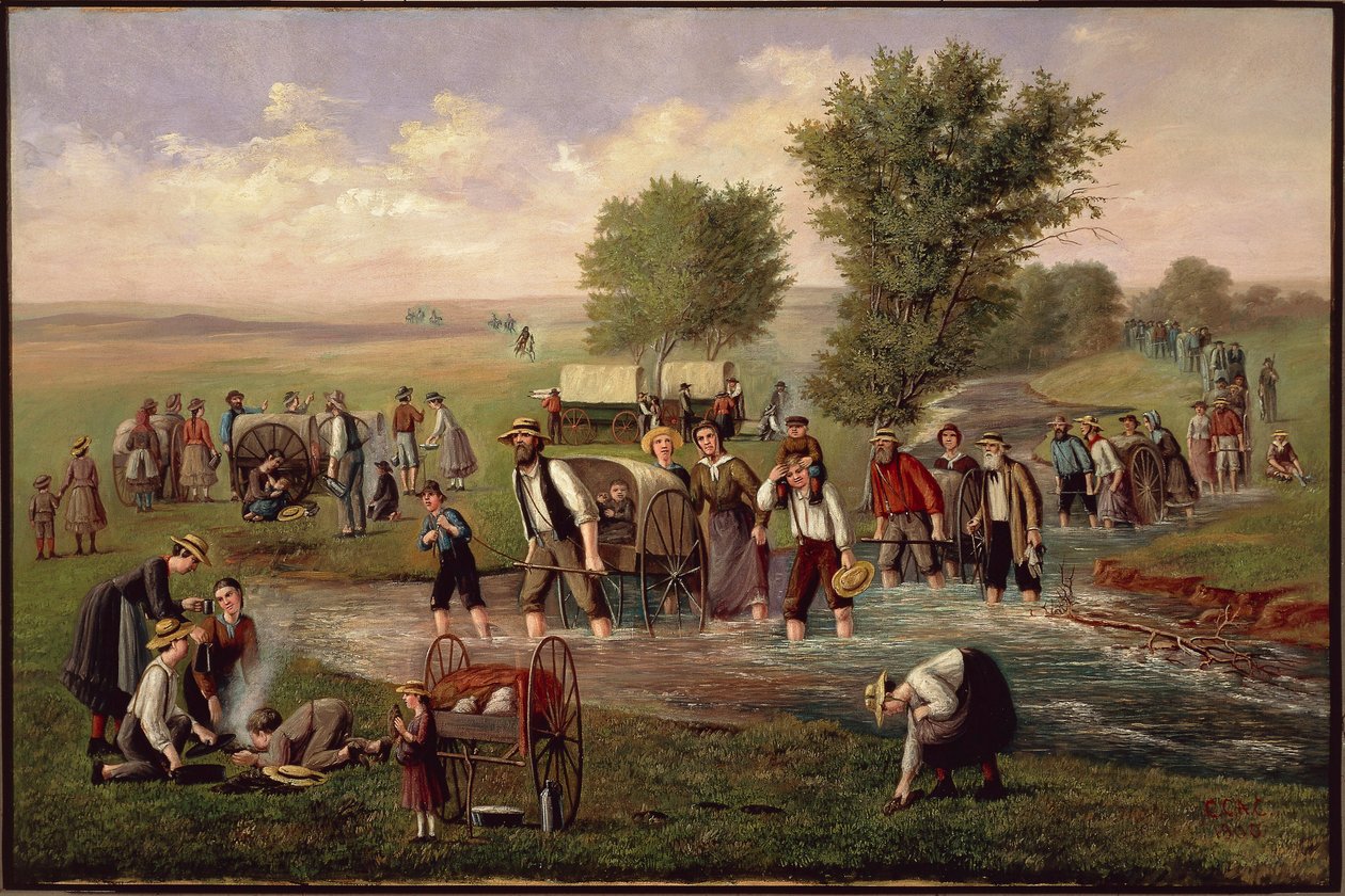 De handkarrenmaatschappij, Carl Christian Anton Christensen (1832-1912) door Carl Christian Anton Christensen