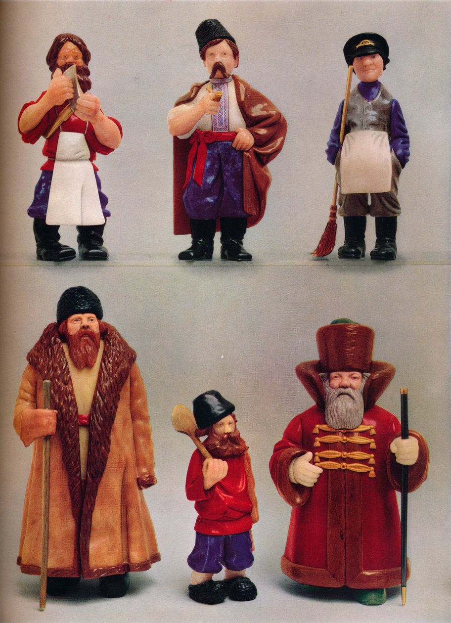 Russische nationale types door Carl Fabergé