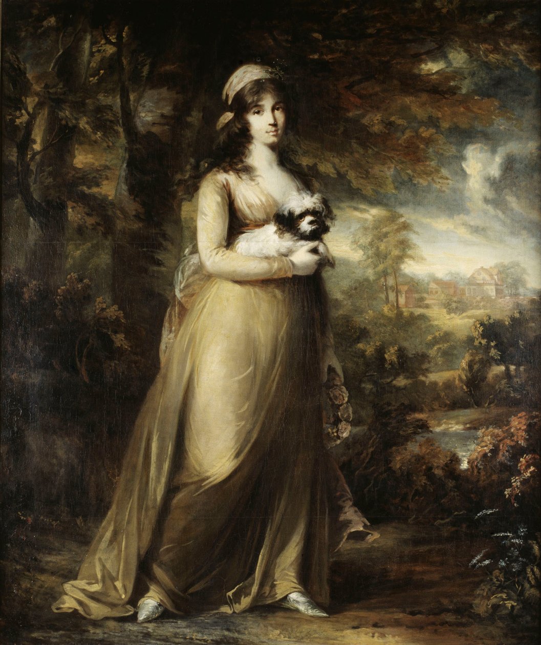 Portret van Teresa Vandoni, 1797 door Carl Fredric von Breda