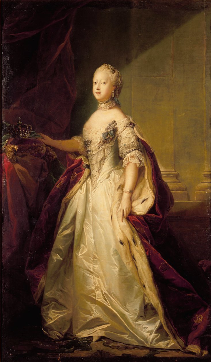 Louise van Groot-Brittannië koningin van Denemarken door Carl Gustaf Pilo