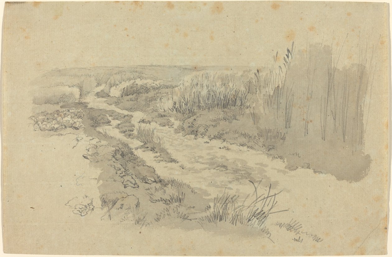 Een Pad door Velden bij Leipzig door Carl Gustav Carus