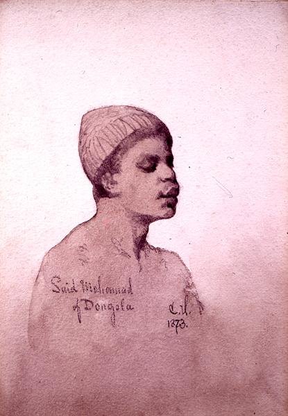 Said Mohamad van Dongola (Soedan) 1873 door Carl Haag