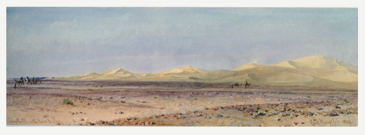 Zandheuvels op de Weg naar Suez door Carl Haag