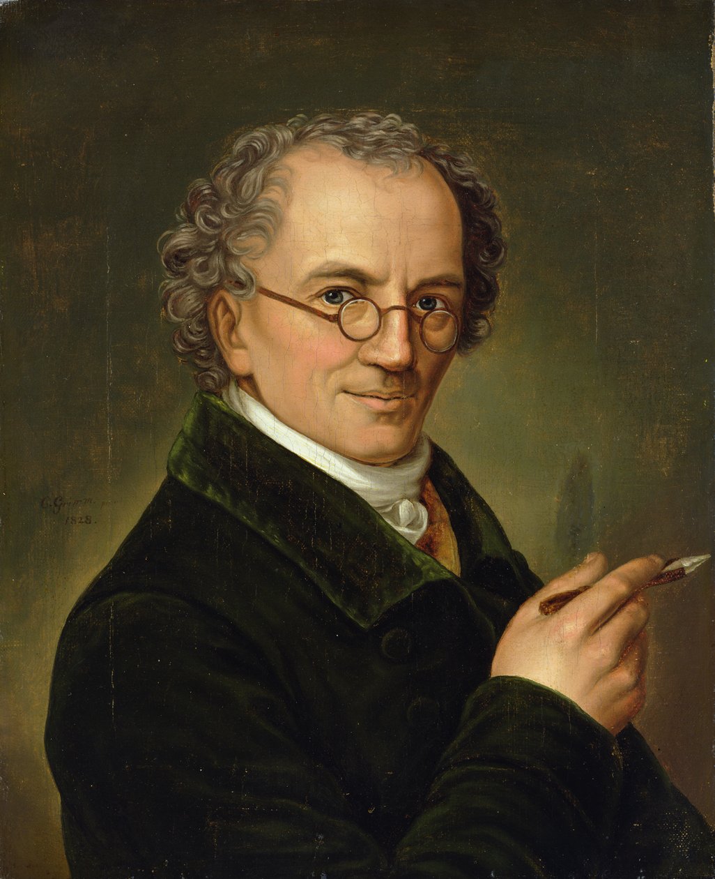 De kunstenaar Friedrich Carl Groger (1766-1838) 1828 door Carl Heinrich Adolph Grimm