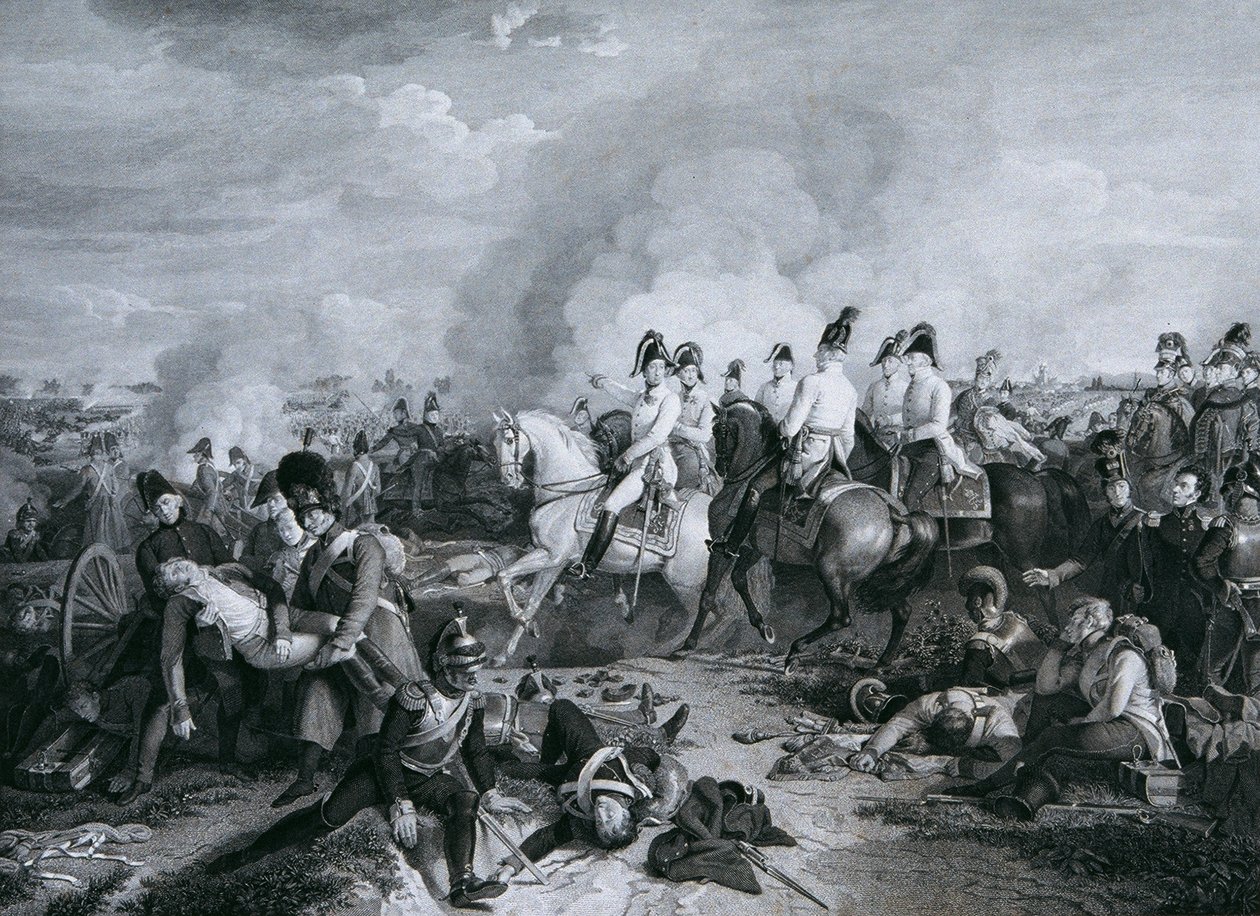 Aartshertog Karel van Oostenrijk in de slag bij Aspern door Carl Heinrich Rahl