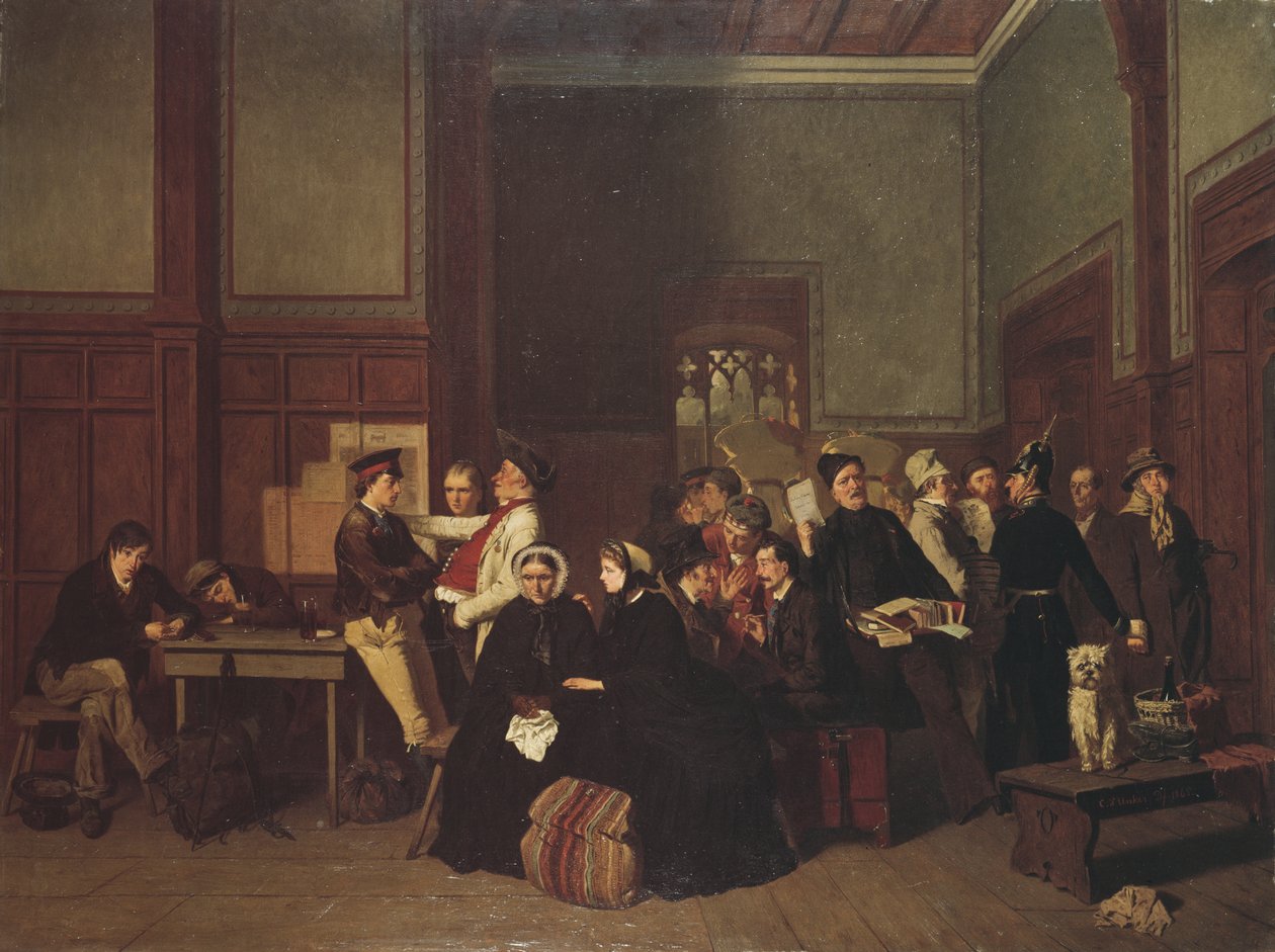 Derde Klasse Wachtkamer II door Carl-Hendrik d Unker