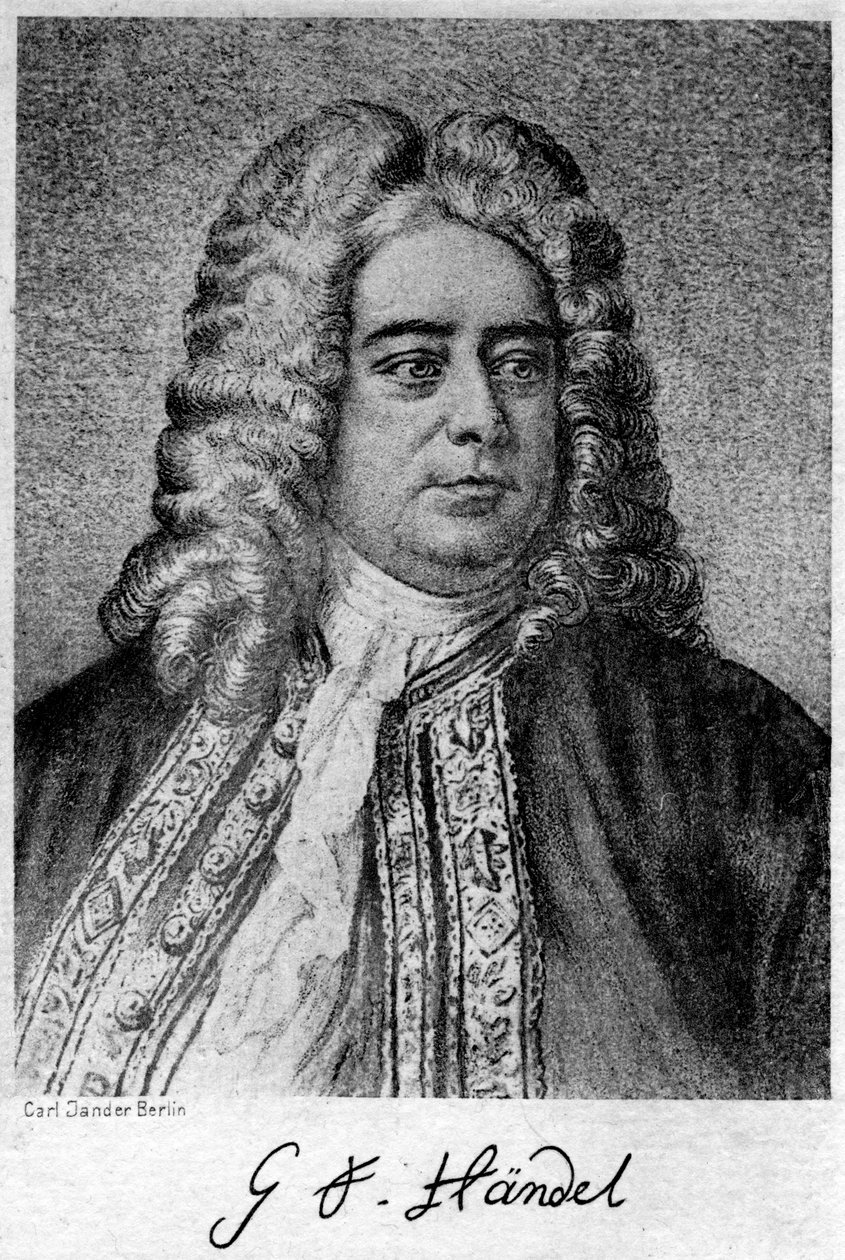 George Frideric Handel, Duits-gebore Britse componist door Carl Jander
