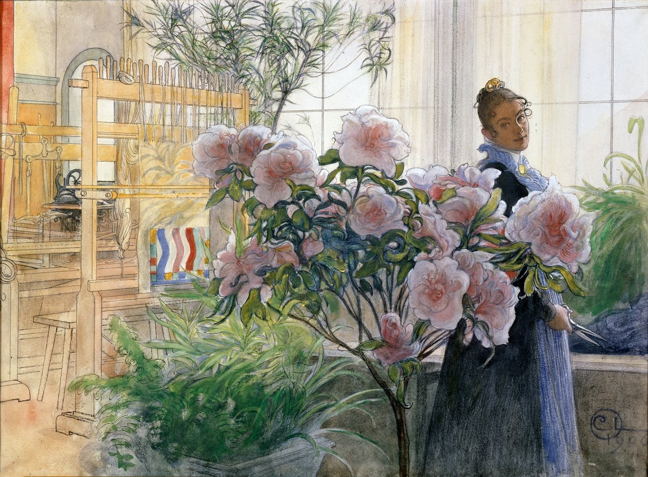 Azalea door Carl Larsson
