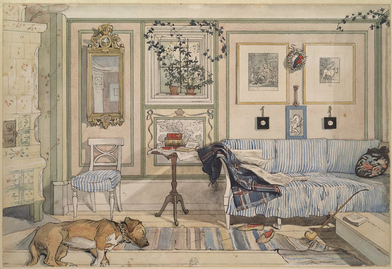 Gezellig hoekje door Carl Larsson