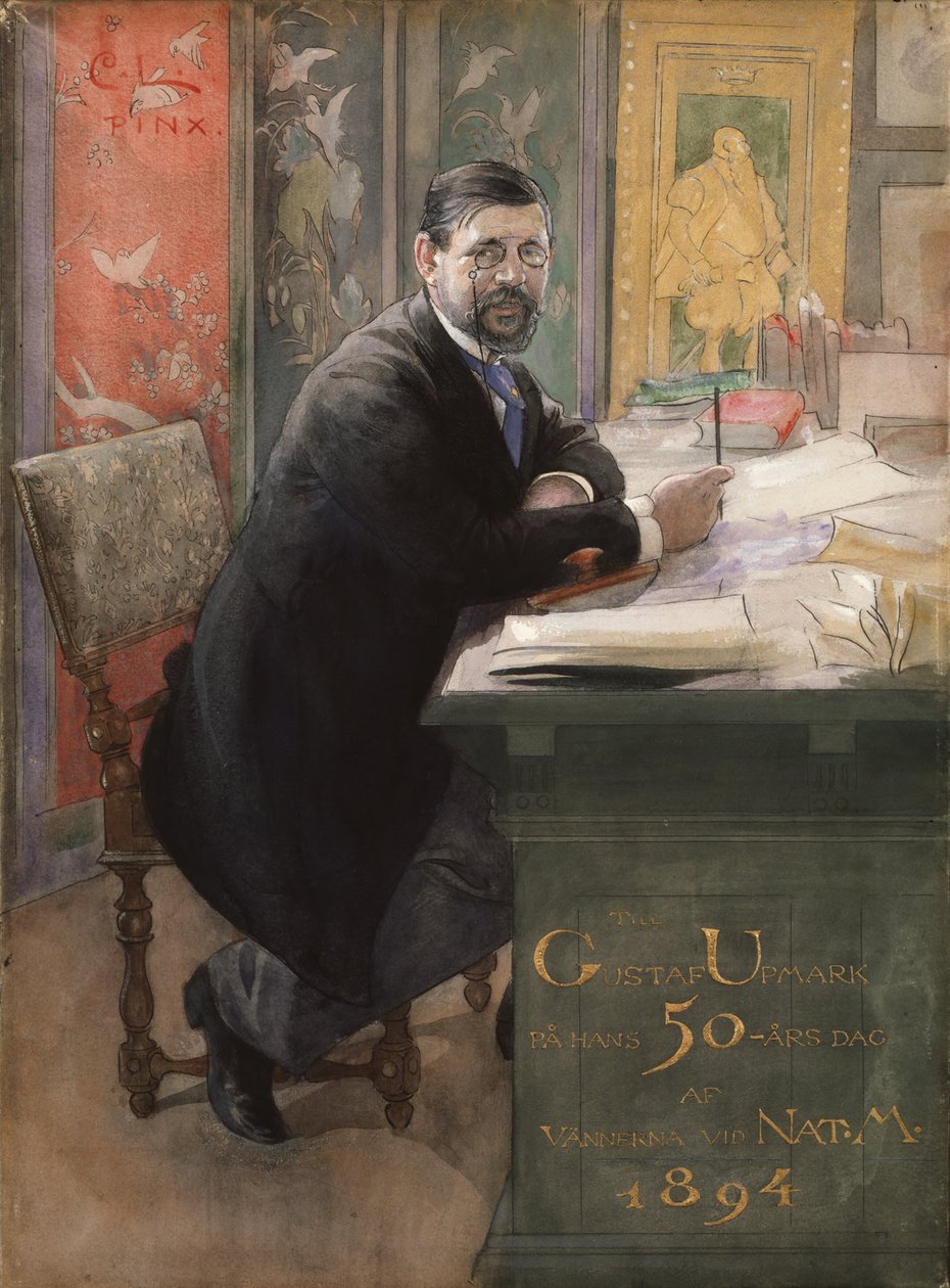 Gustaf Upmark, directeur-generaal van het Nationaal Museum, 1894 door Carl Larsson