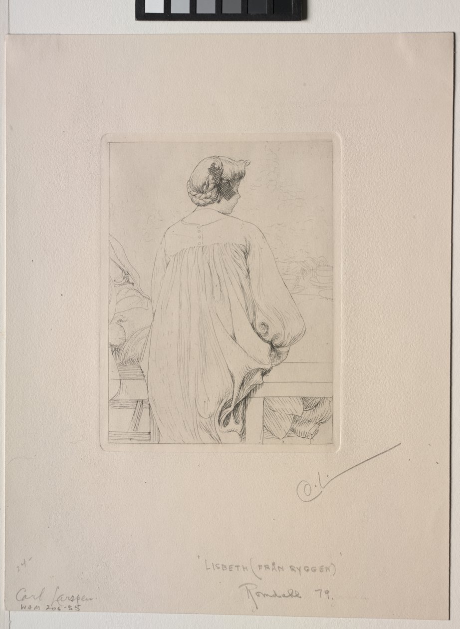 Lisbeth, gezien van achteren door Carl Larsson