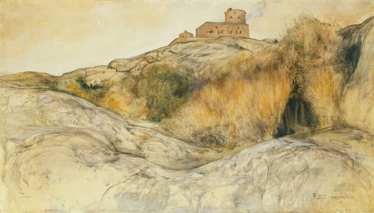 Kasteel van Marstrand; Marstrands Fastning, 1893 door Carl Larsson