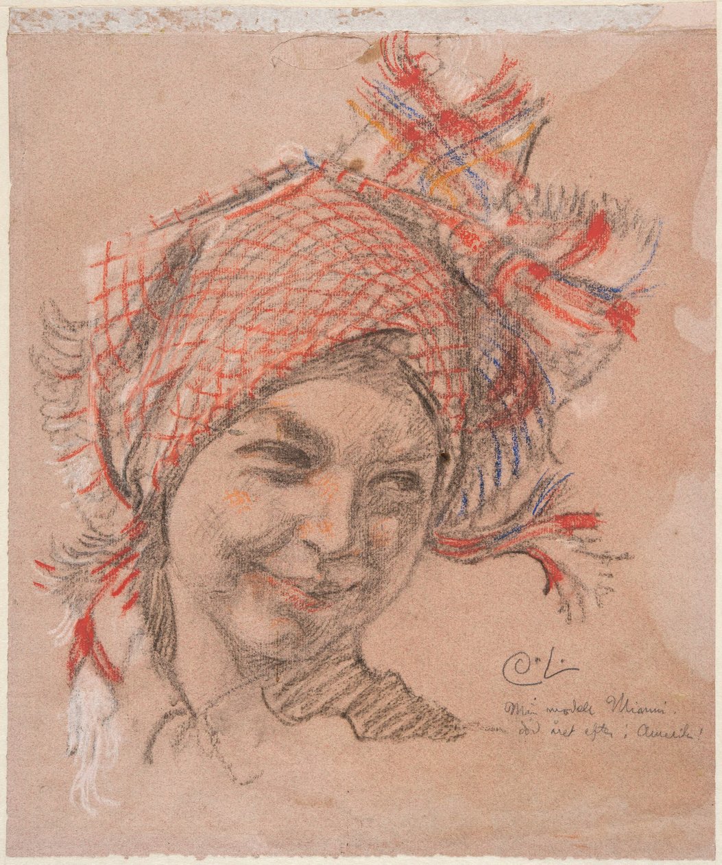 Onderzoek naar het hoofd door Carl Larsson