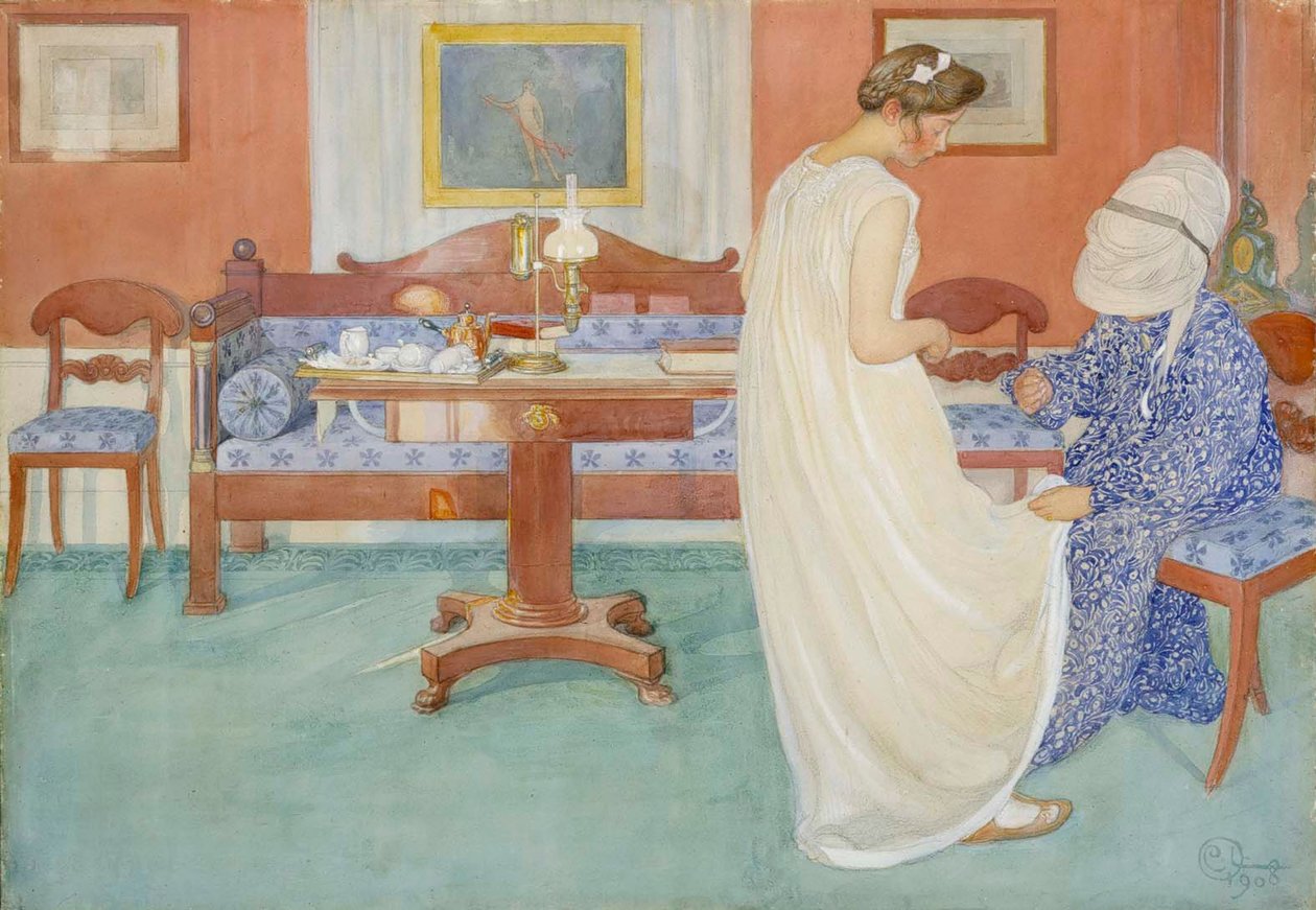 Het Bruidsmeisje door Carl Larsson
