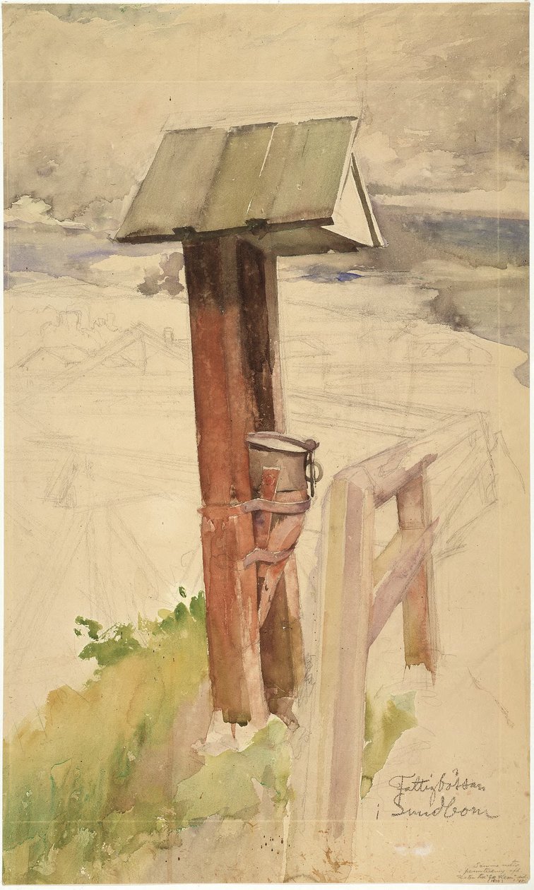 De armenbus in Sundborn door Carl Larsson
