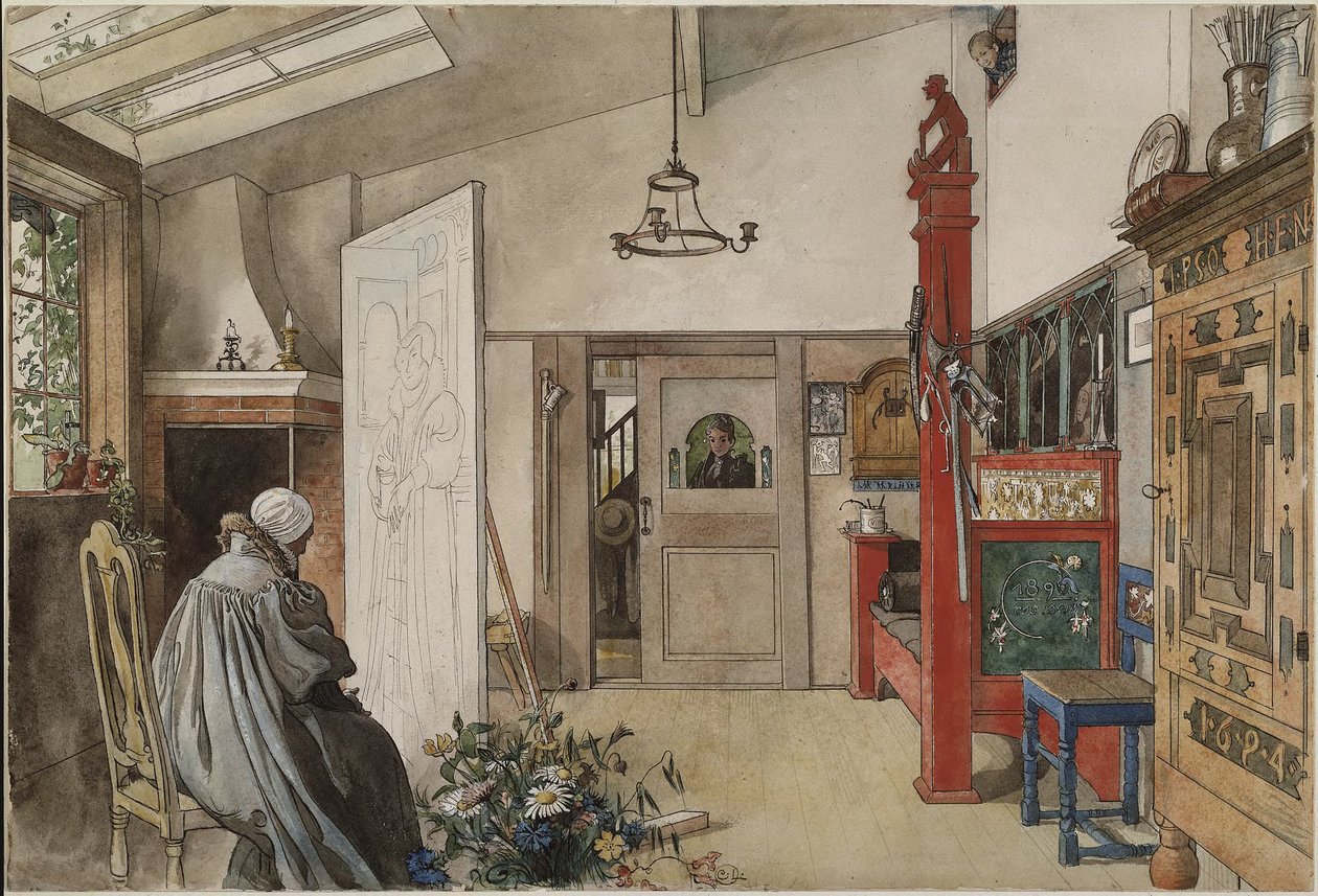 De studio door Carl Larsson