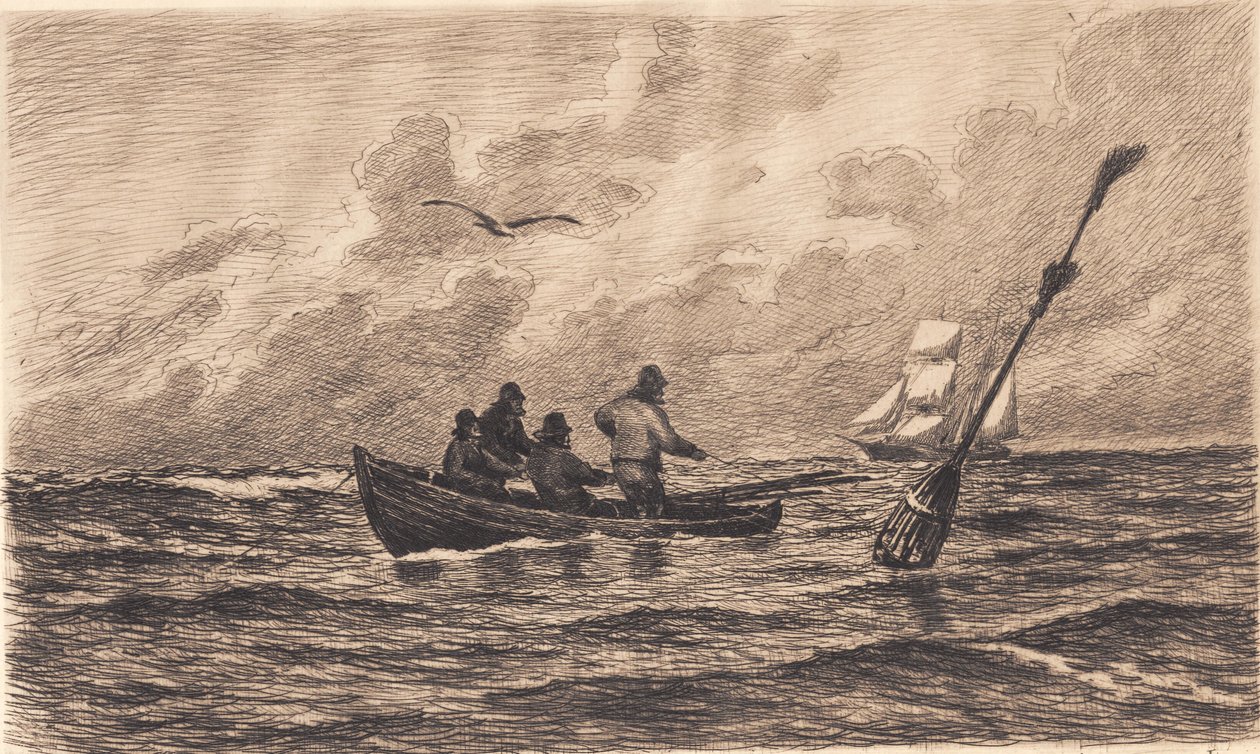 Aan de zuidoostkust van Skagen door Carl Locher