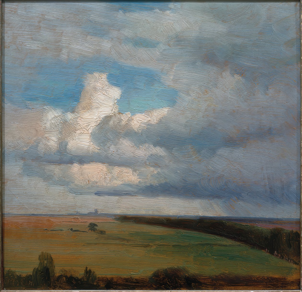 Landschap bij München door Carl Ludwig Seeger
