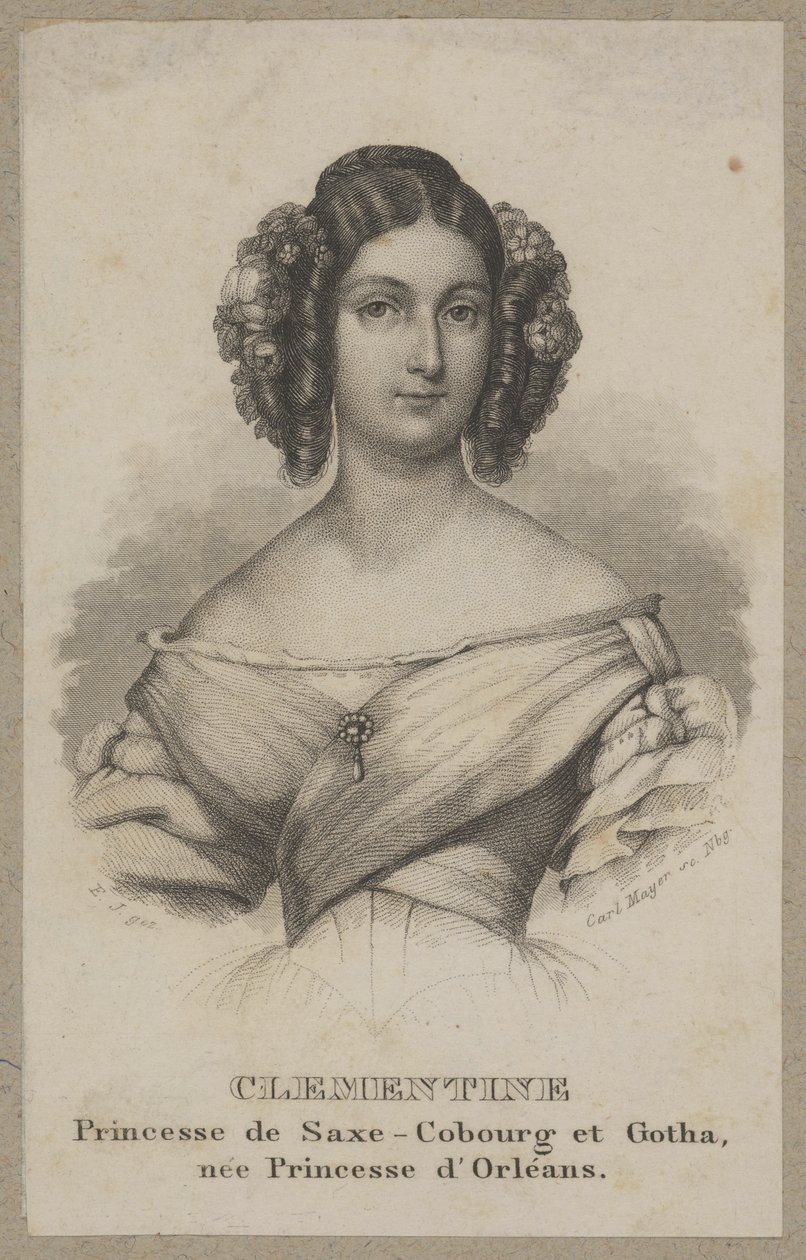 Klementyna, prinses van Saksen-Coburg door Carl Mayer