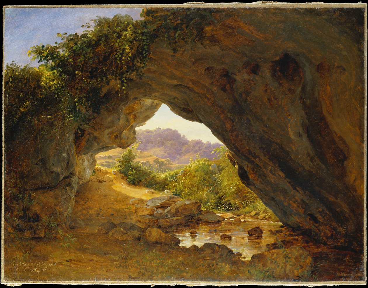 Gebogen rotsen bij Civitella II door Carl Morgenstern