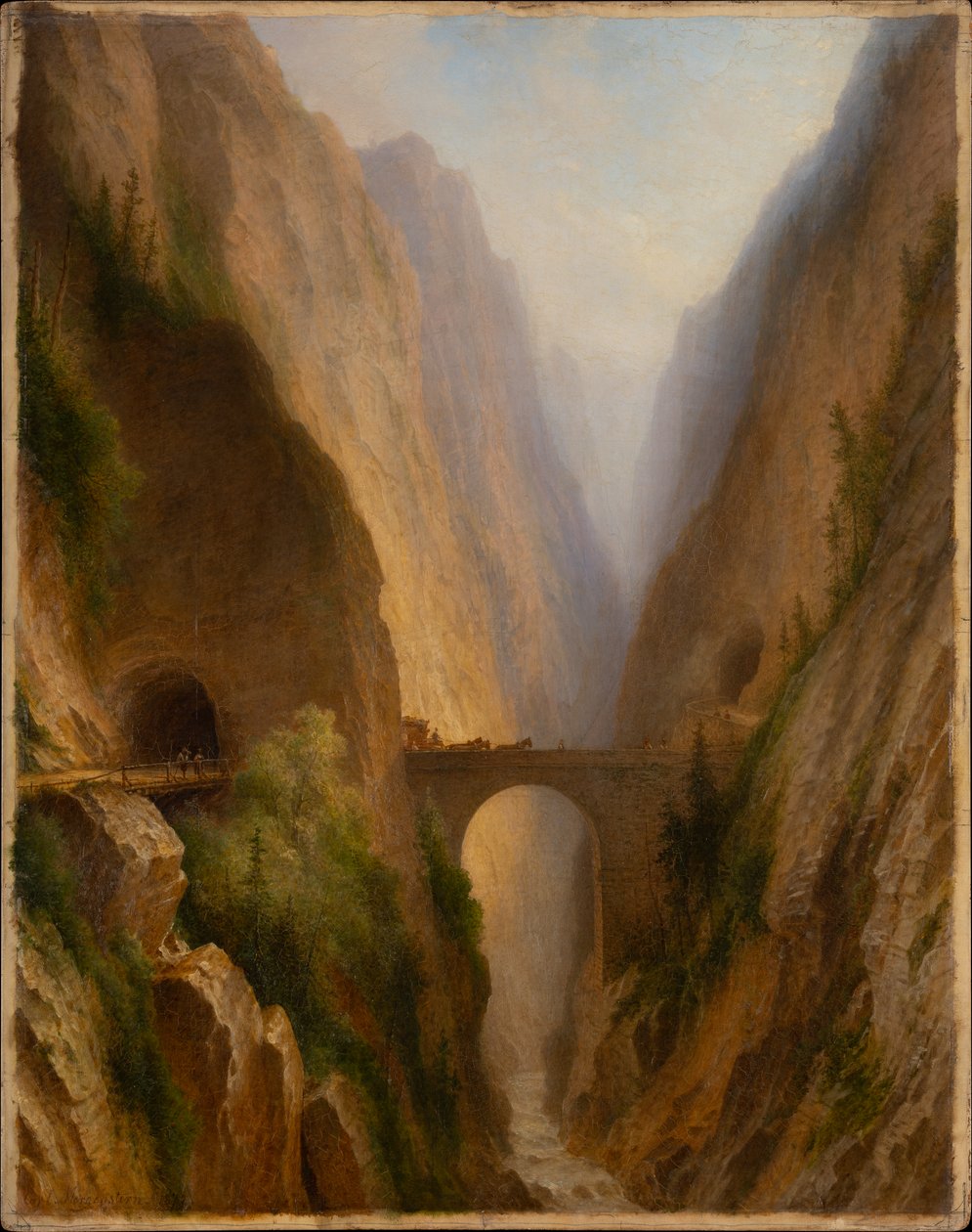 De Via Mala in Graubünden door Carl Morgenstern