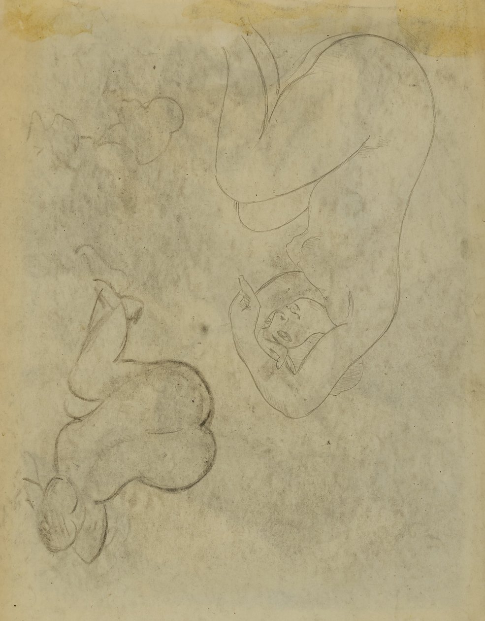 Twee vrouwelijke figuurstudies door Carl Newman