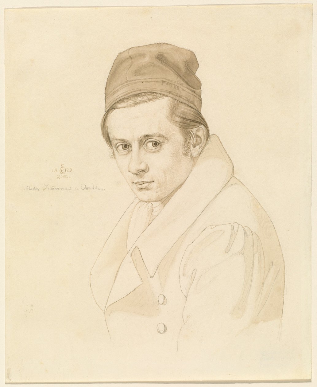 Adolf Zimmermann door Carl Oesterley