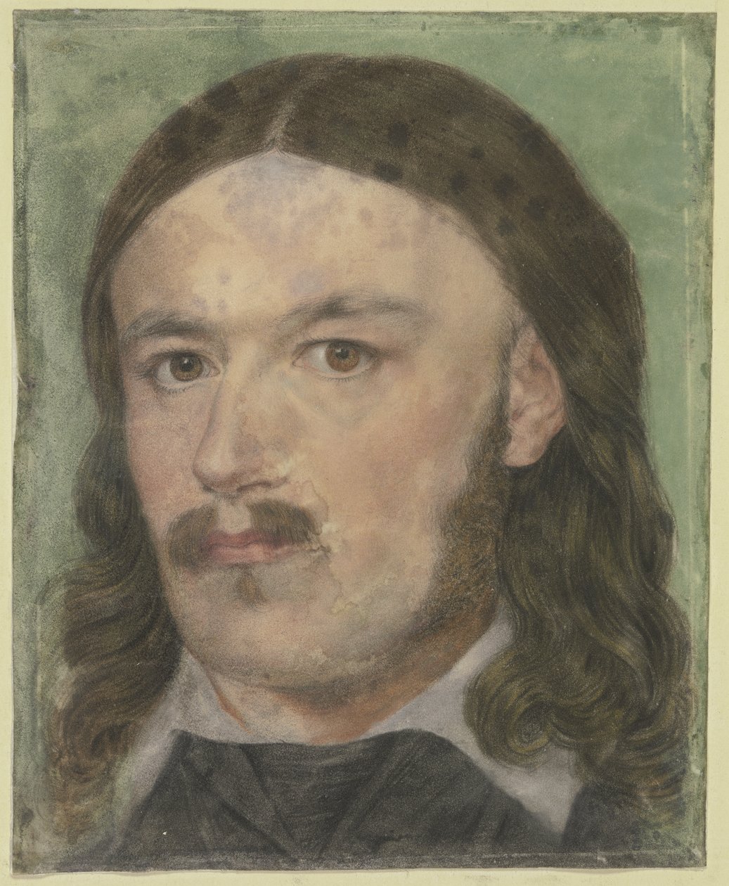 Portret van de graveur Carl Barth in oud-Duitse dracht door Carl Philipp Fohr