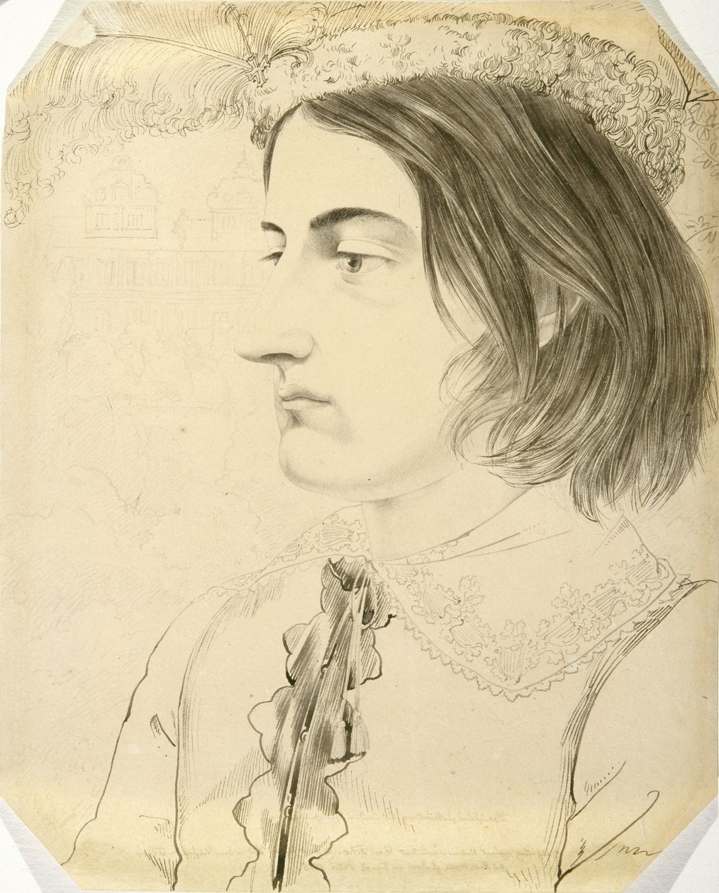Ludwig Simon, Theologisch Student, 1816 door Carl Philipp Fohr