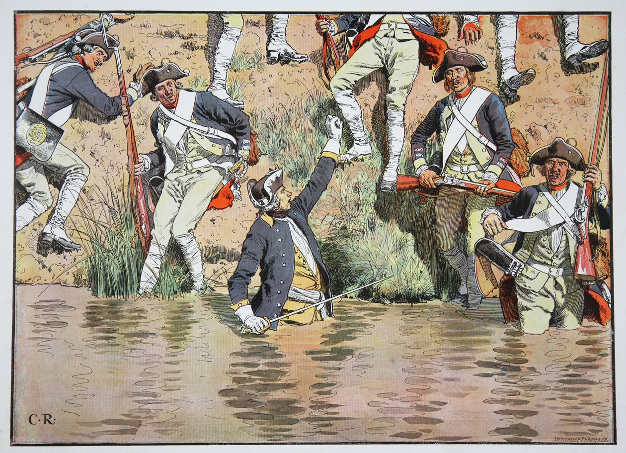 Prins Hendrik bij de Slag om Praag, 6 mei 1757 door Carl Röchling