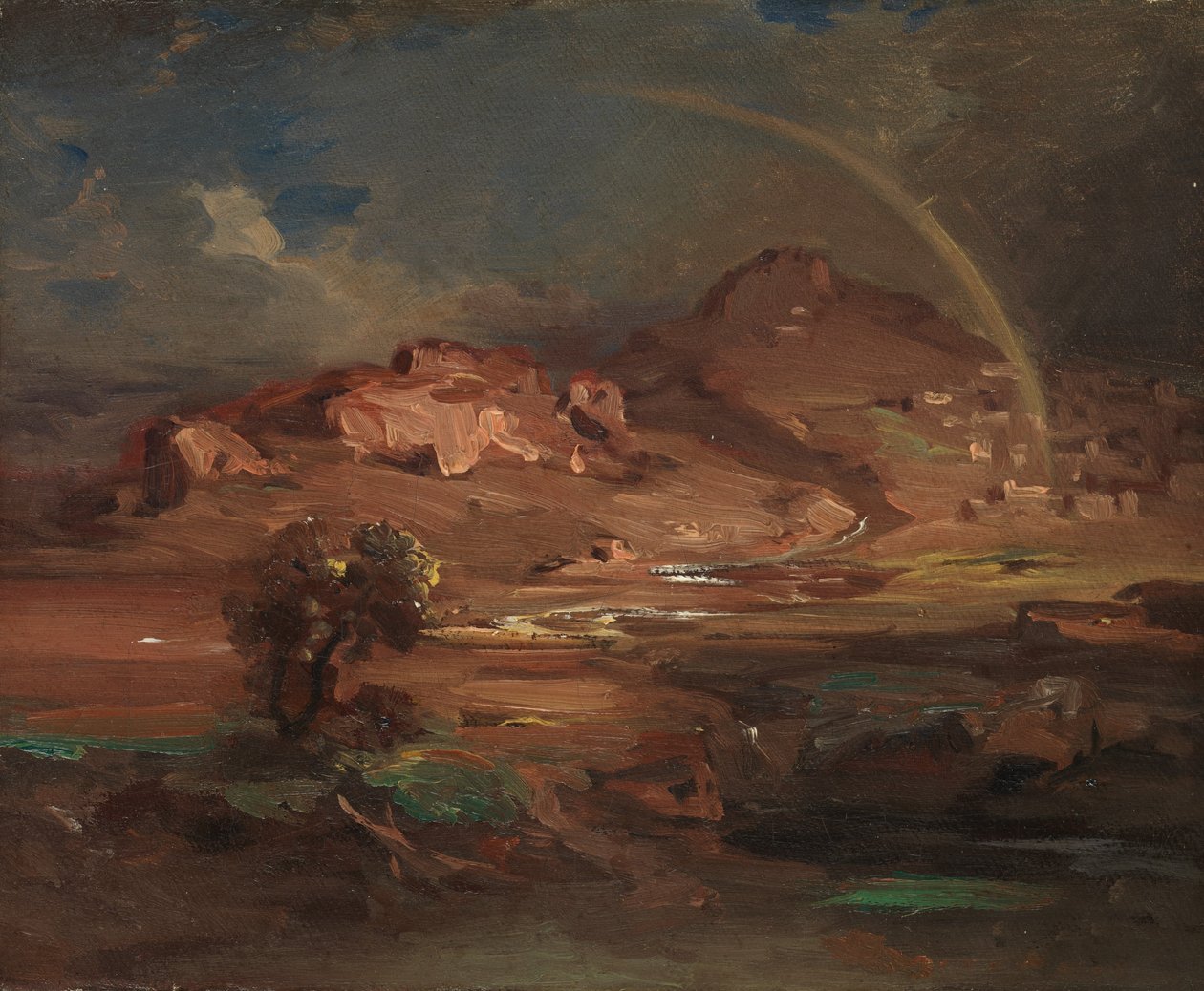 De Begraafplaats bij Pronoia nabij Nauplia, ca. 1841-47 door Carl Rottmann