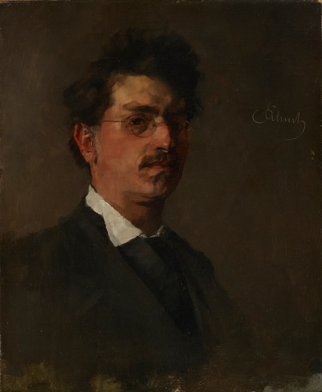 Zelfportret door Carl Schuch