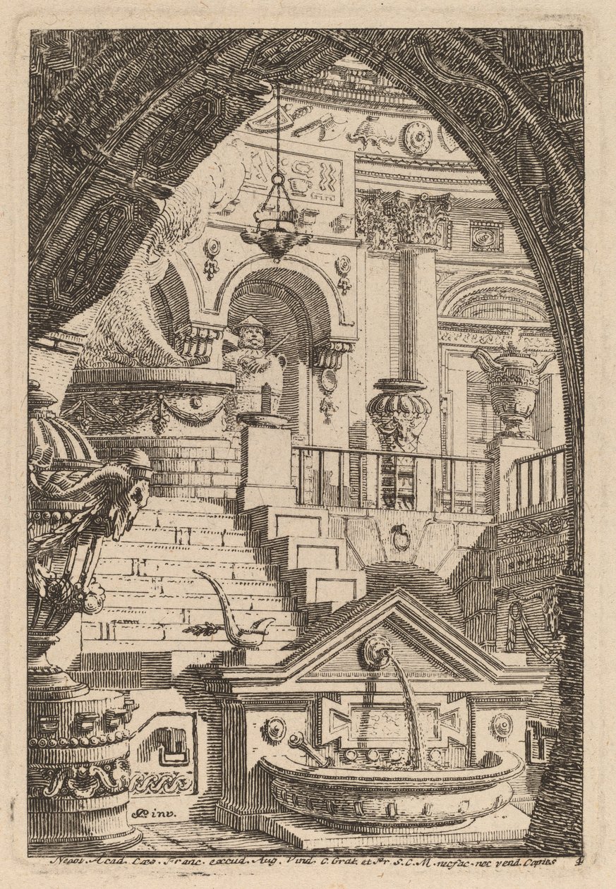 Fantasie van een Antieke Tempel door Carl Schütz