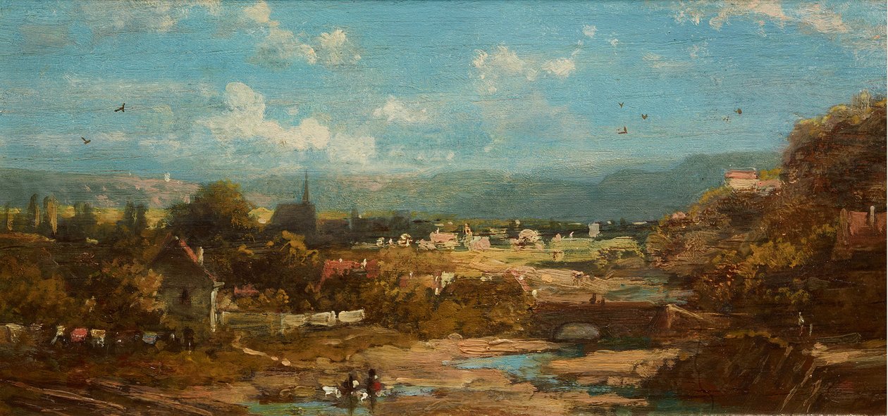 Beiers stadje door Carl Spitzweg