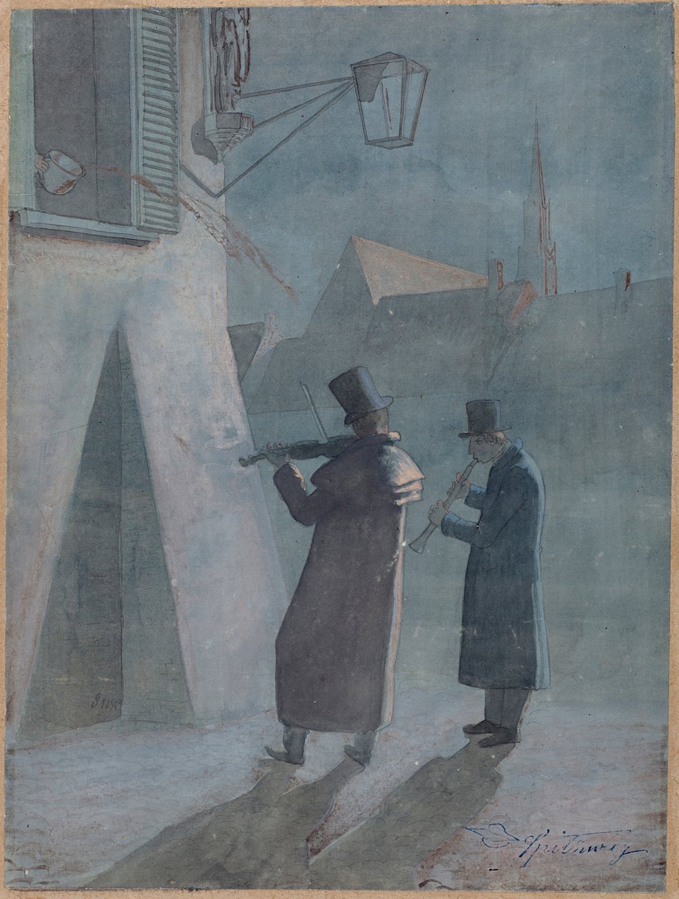 De onderbroken serenade door Carl Spitzweg
