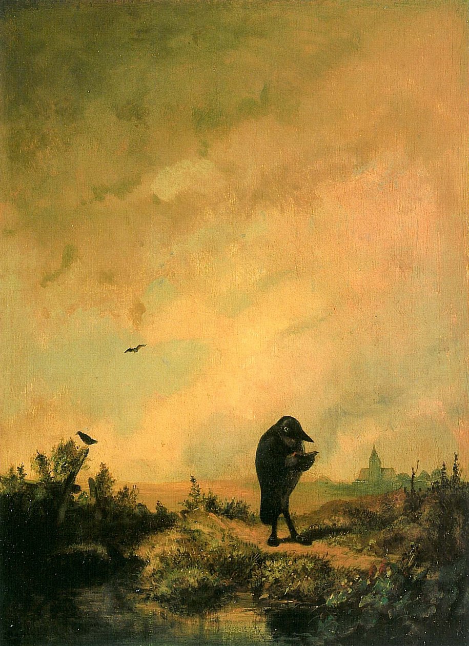 De raaf door Carl Spitzweg