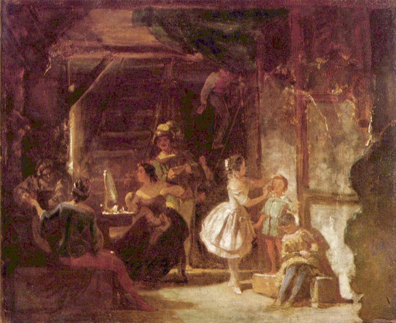 Achter de schermen door Carl Spitzweg