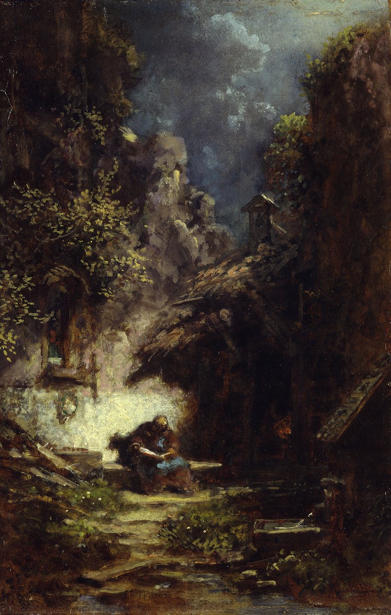 Lezende kluizenaar door Carl Spitzweg