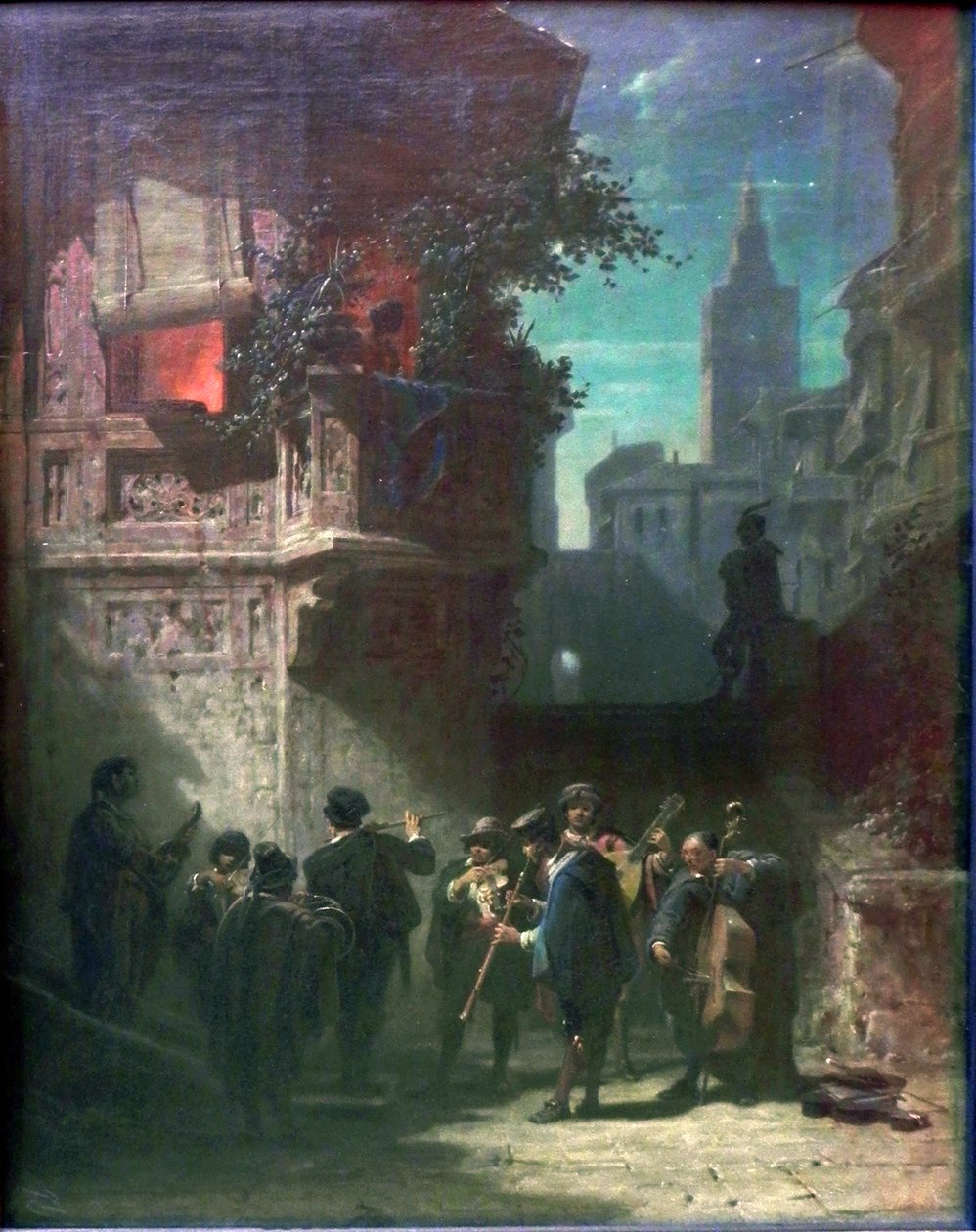 Spaanse serenade door Carl Spitzweg