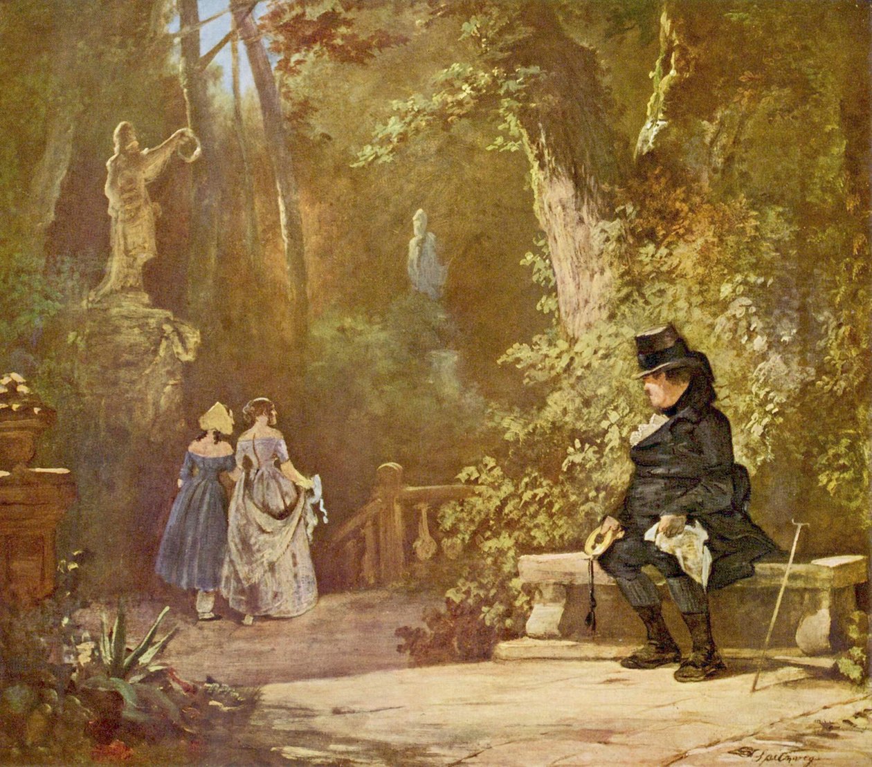 De weduwnaar door Carl Spitzweg