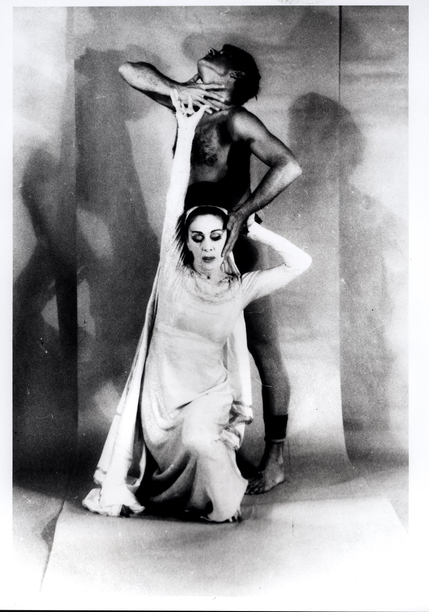 Martha Graham (1894-1991) en Bertram Ross (1920-2003) in 
