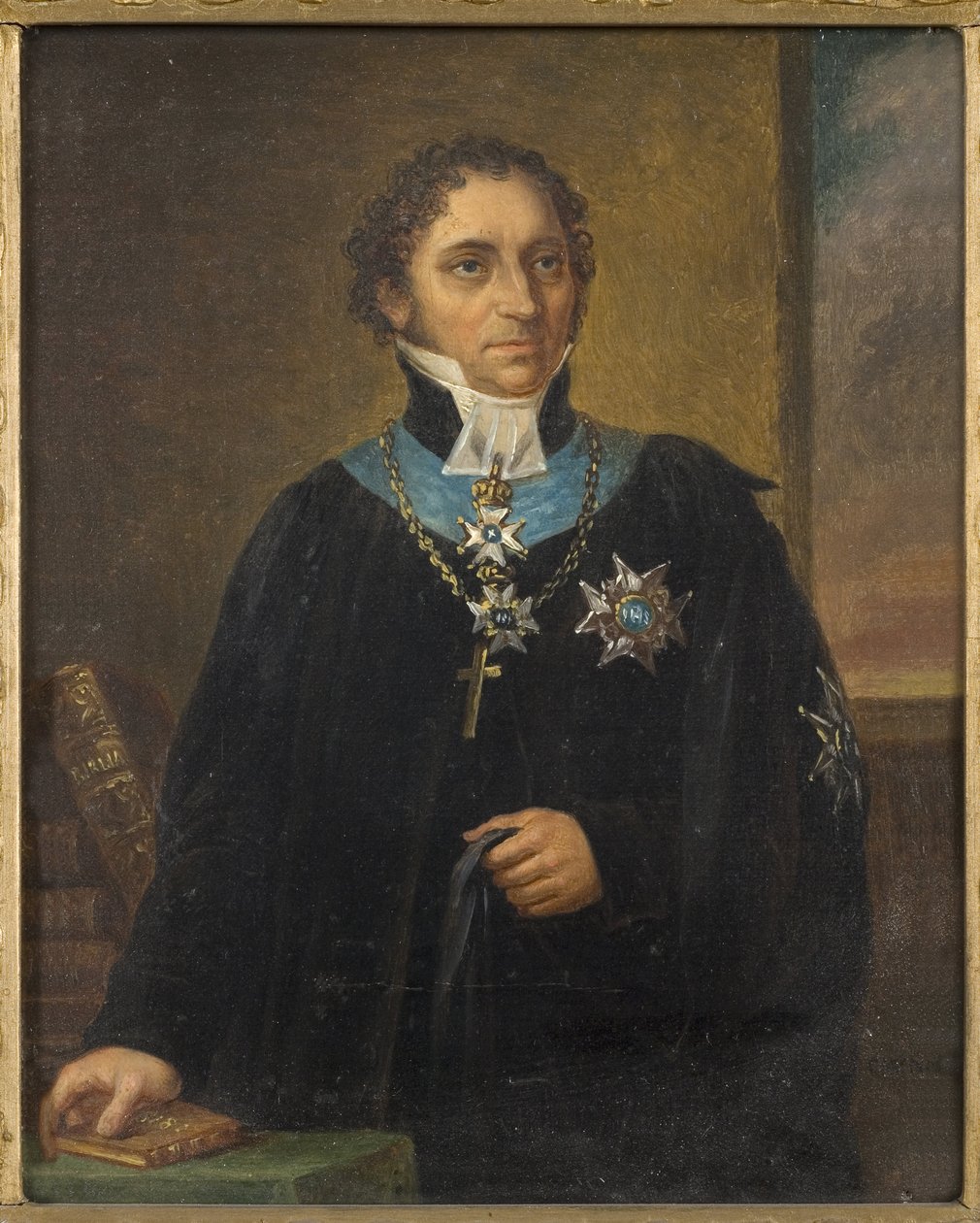Portret van Johan Olof Wallin (1779-1839) door Carl Wilhelm Nordgren
